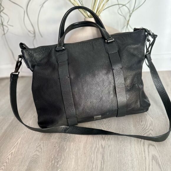 Kooba Joshua Leather Satchel Bag, Black - Picture 4 of 8